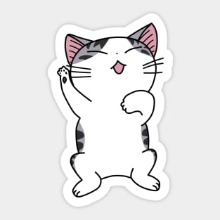 Sleepy Lazy Kitty Sticker